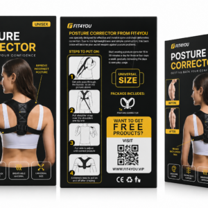 correcteur de posture fit4you unisexe – support ergonomique dos & Épaules