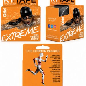 kt tape pro extreme – bande kinésiologique extra forte noir