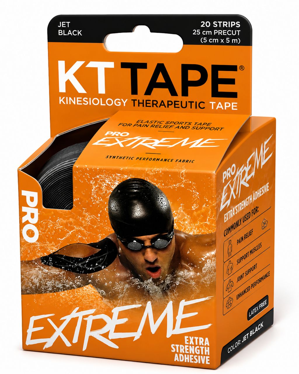 kt tape pro extreme – bande kinésiologique extra forte noir kt tape pro extreme – bande kinésiologique extra forte noir